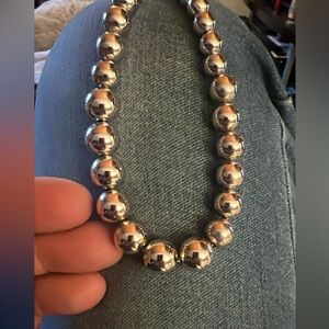 RARE! Vintage Sterling Silver NAPIER ball & chain strand